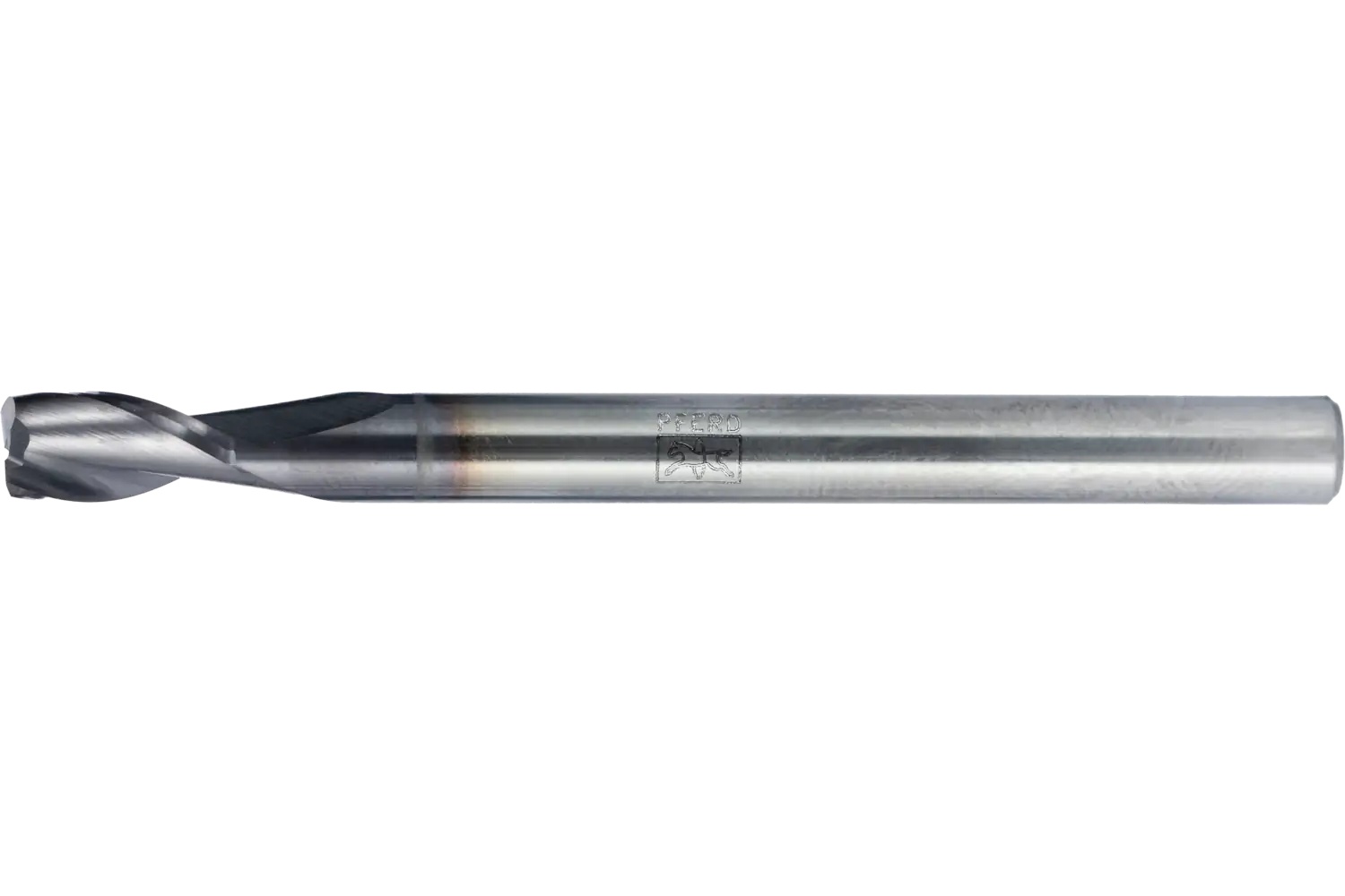 Picture of Pferd Square End Mill, 2 flutes, 3/16" Dia, 3/8" APMX, 2-1/4" OAL, cylindrical shank